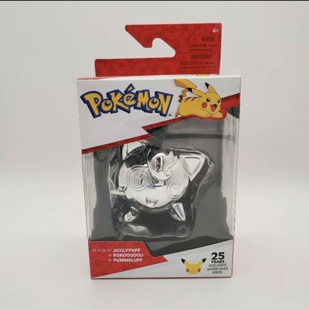 Pokemon 25th Anniversary Jigglypuff (Silver) Battle Figure